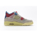 Air Jordan 4 Retro -  Gray/Red/Blue