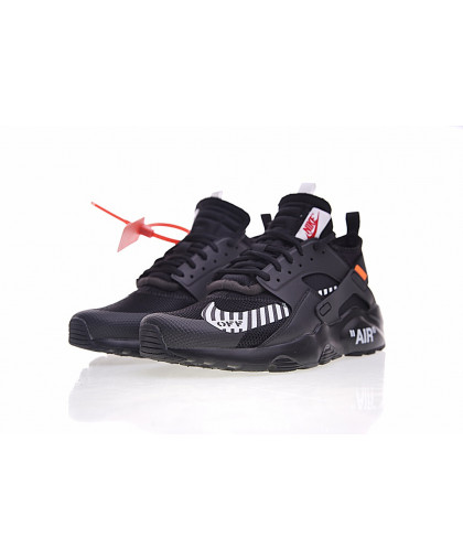 Off White x Nike Air Huarache Ultra - Black