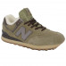 Зимние New Balance 574 Sand/Brown With White Fur