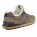 Зимние New Balance 574 Sand/Brown With White Fur