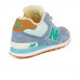 Зимние New Balance 574 High Light Blue With Fur