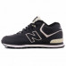 Зимние New Balance 574 High Black/White With Fur