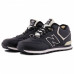 Зимние New Balance 574 High Black/White With Fur