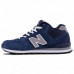 Зимние New Balance 574 High Dark Blue With Fur