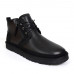 MEN`S NEUMEL ZIP LEATHER BLACK