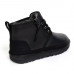 MEN`S NEUMEL ZIP LEATHER BLACK