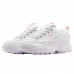 Зимние Fila Disruptor 2 White/Light Pink With Fur