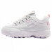 Зимние Fila Disruptor 2 White/Light Pink With Fur