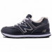 Зимние New Balance 574 Dark Blue With Fur