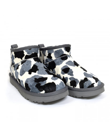 CLASSIC ULTRA MINI COW PRINT GREY