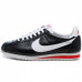 Мужские Nike Cortez New Collection All Black/White/Red Leather