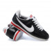Мужские Nike Cortez New Collection All Black/White/Red Leather