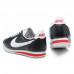 Мужские Nike Cortez New Collection All Black/White/Red Leather