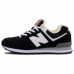 Зимние New Balance 574 Black With White Fur