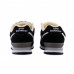 Зимние New Balance 574 Black With White Fur