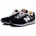Зимние New Balance 574 Black With White Fur
