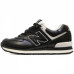 Мужские New Balance 574 Black/White Leather