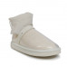 CLEAR QUILTY BOOTS WHITE