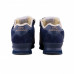 Зимние New Balance 574 High Dark Blue/Yellow With Fur