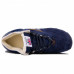 Зимние New Balance 574 High Dark Blue/Yellow With Fur