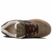 Зимние New Balance 574 Dark Brown With White Fur