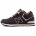 Зимние New Balance 574 High Brown/White With Fur