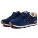 Зимние New Balance 574 Blue/Brown With Fur Зимние New Balance 574 Blue/Brown With Fur